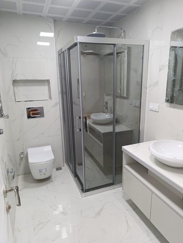 Eloksal profilli duşakabin uygulaması — İnter Glass, İstanbul